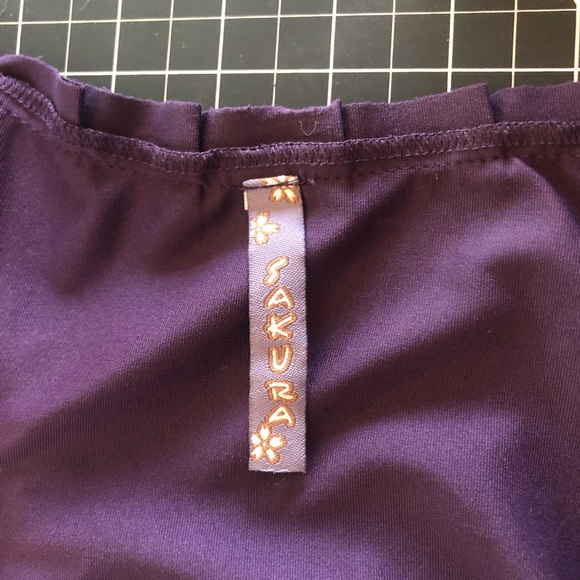 Purple Sakura Ruffle Dress - Picture 5 of 6